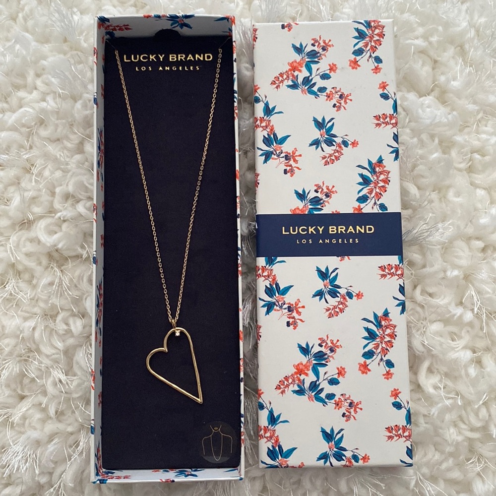 Lucky Brand Gold Heart Necklace